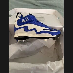Nike Air Griffey Jackie Robinson 42 Blue Cleats Men size 8